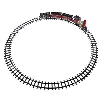 24-Piece Battery Operated Lighted And Animated Christmas Train Set With Sound