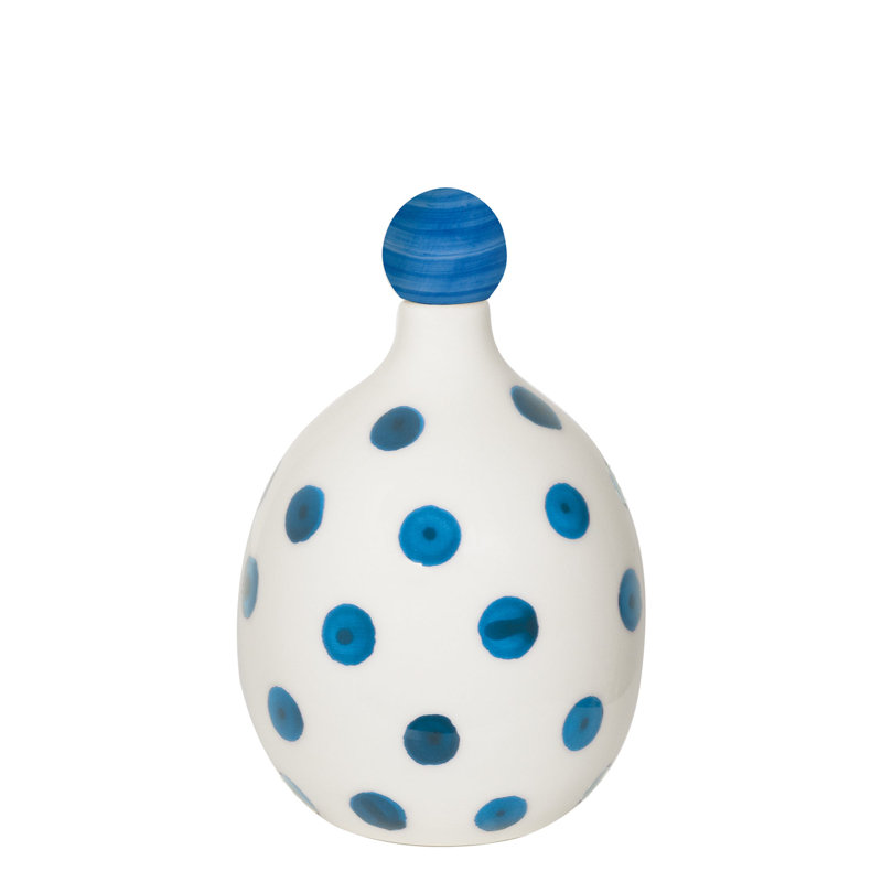 Lido Bottle Dots, White/Light Blue