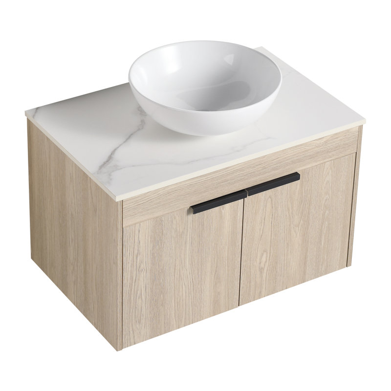Meuble-lavabo à fixation flottante avec lavabo Nysean