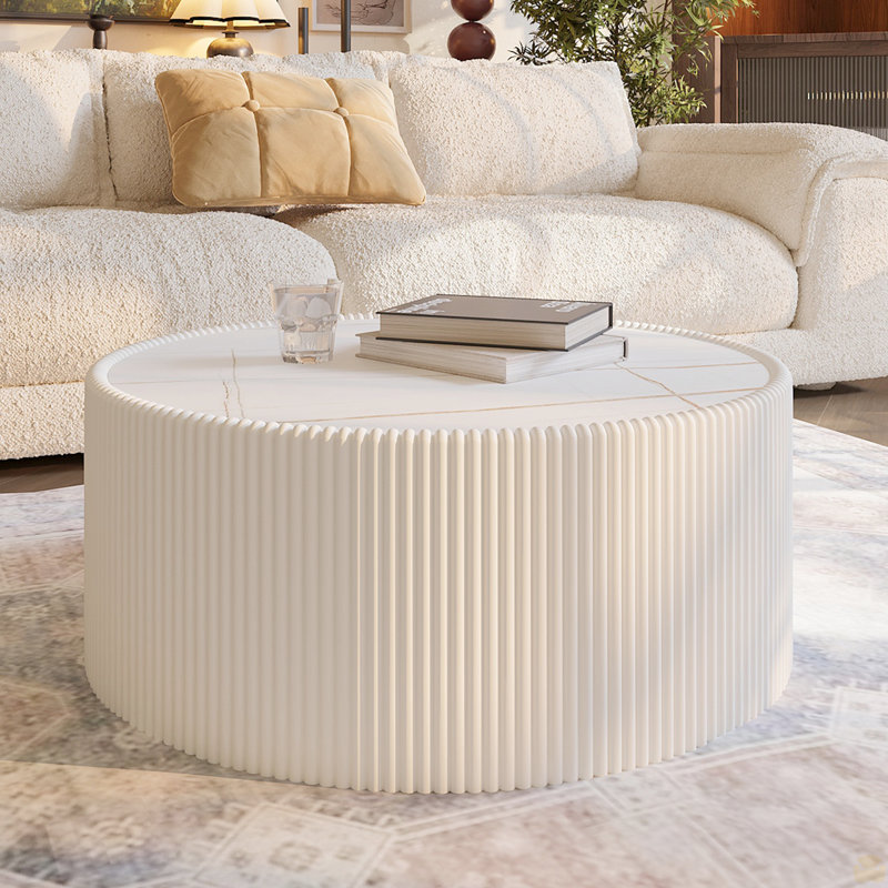 Table basse moderne en cuir