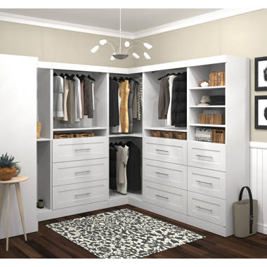 Wade Logan® Arlex 72 W Closet Organizer with Drawers & Reviews