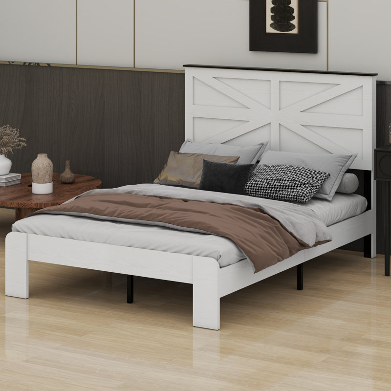 Tête de lit, tête de lit en bois, grand rangement sous le lit