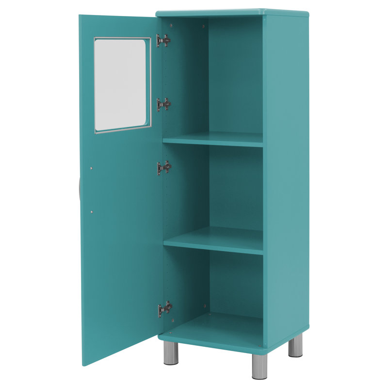 Armoire 1 porte Malibu, Bleu