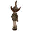 Figurine de Noël debout à quatre pattes orignal - 19 po - brun et blanc