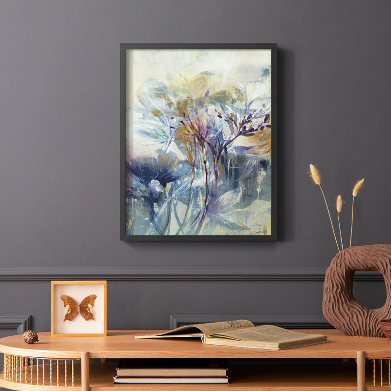 «Meadow Saffron II», reproduction encadrée - bois massif, H 10 po x l 8 po, Noir