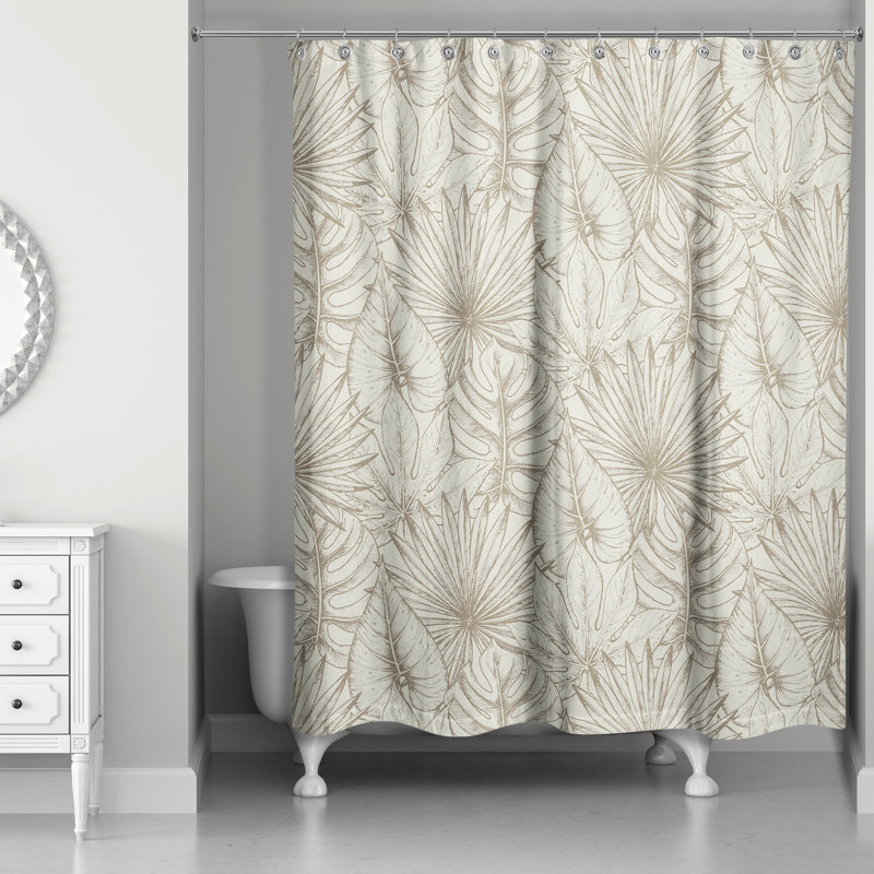 Rideau de douche simple Floral Vintage