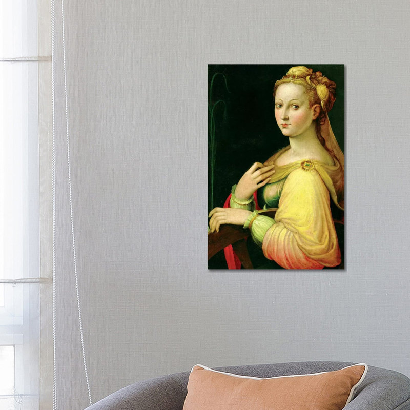 St. Catherine Of Alexandria by Barbara Longhi - Wrapped Canvas Painting, 66.04 cm H x 45.72 cm W x 1.91 cm D