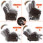 Fauteuil de massage inclinable électrique en similicuir