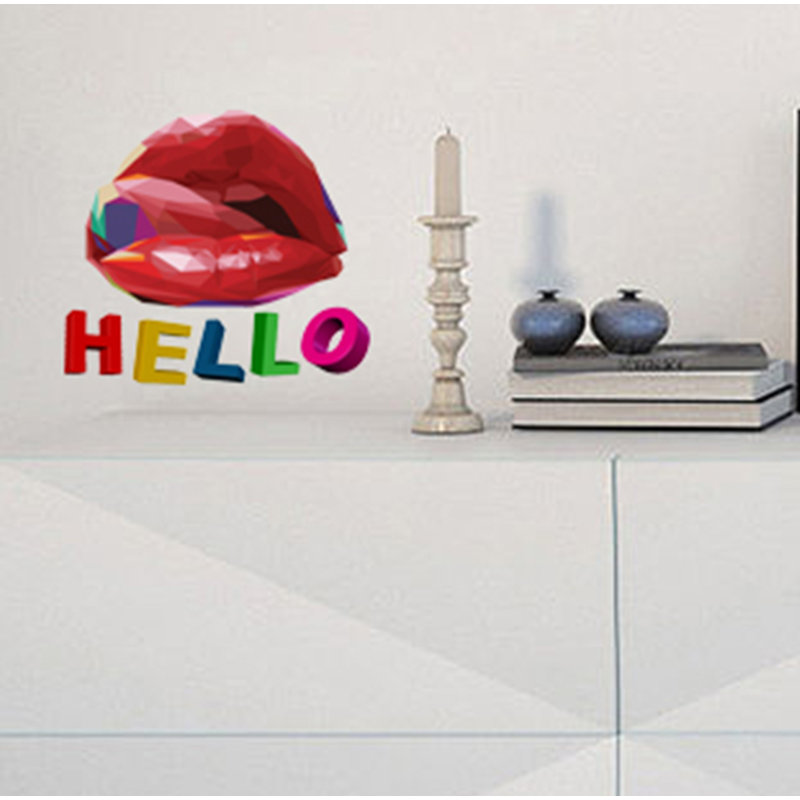 Abstract Wall Decal, 10" H x 11" W