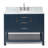 43'' Single Bathroom Vanity with Carrara Marble Top-85364071