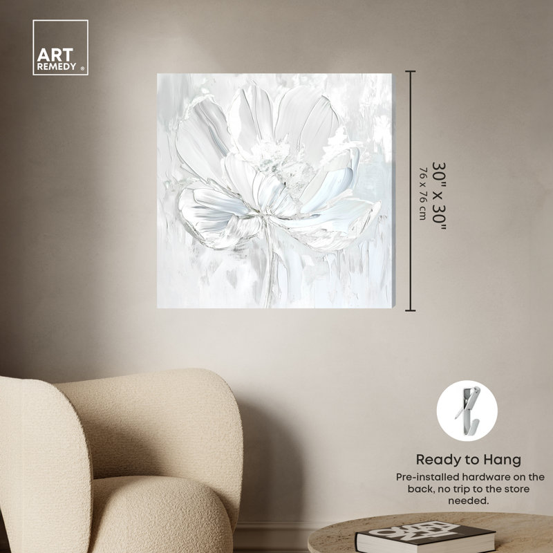 Magnolia II, Toile tendue, H 30 po x l 30 po