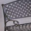 Banc de jardin en fonte d'aluminium Clifford