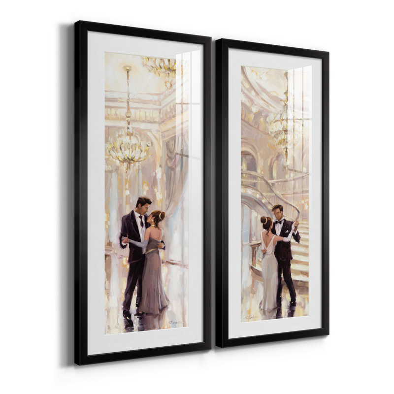 Cadre photo, ensemble de peintures sur papier, Cadre noir