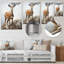 Graceful Antelope III - animaux, art mural en métal-1015436277