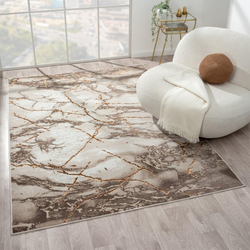 Macfadyn Abstract Indoor Rug, Rectangle 4' x 5'