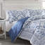 Ensemble d'édredon réversible en coton bleu Charlotte de Laura Ashley-597626544