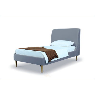 Lit simple en velours Heather