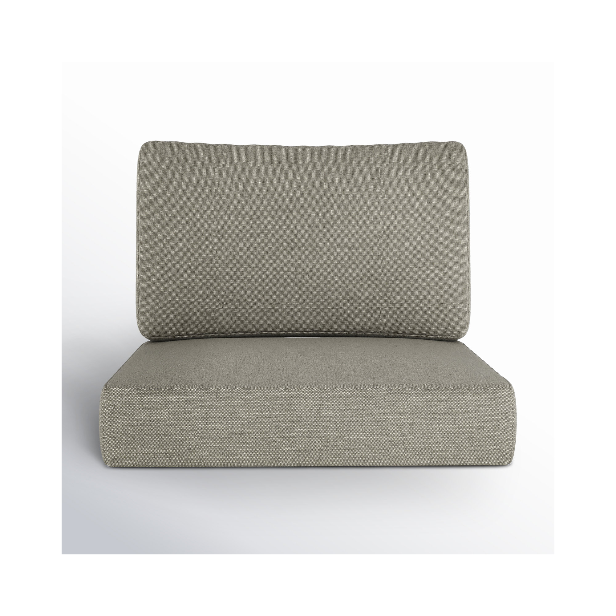 Outdoor Sunbrella Seat/Back Cushion, Spectrum Dove Sunbrella® Plainweave