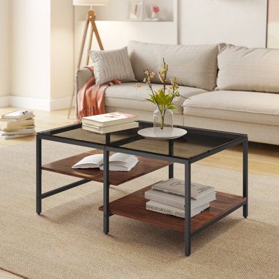 Table basse à 4 pieds avec rangement
