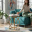 Petite table d'appoint ronde pour canapé et table de chevet, table de bout multifonctionnelle | Idée de cadeau