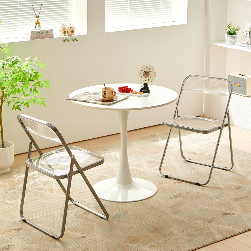 Cashae Plastic Stackable Folding Chair Folding Chair Set