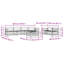 329cm Wide Patio Sectional Set