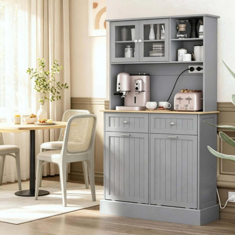 Armoire de rangement autoportante pour salle de bain, armoire de rangement pour couloir, armoire de cuisine, armoire de cuisine avec station de charge