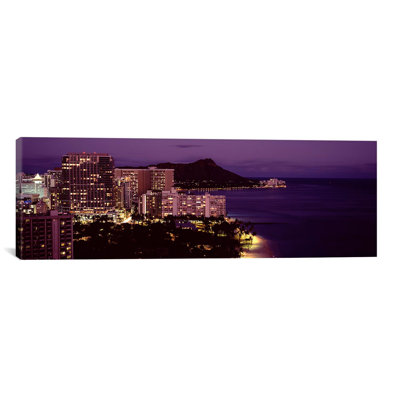 Buildings at the Waterfront, Honolulu, Oahu, Honolulu County, Hawaii - Wrapped Canvas Print -  East Urban Home, EASU3835 34070998