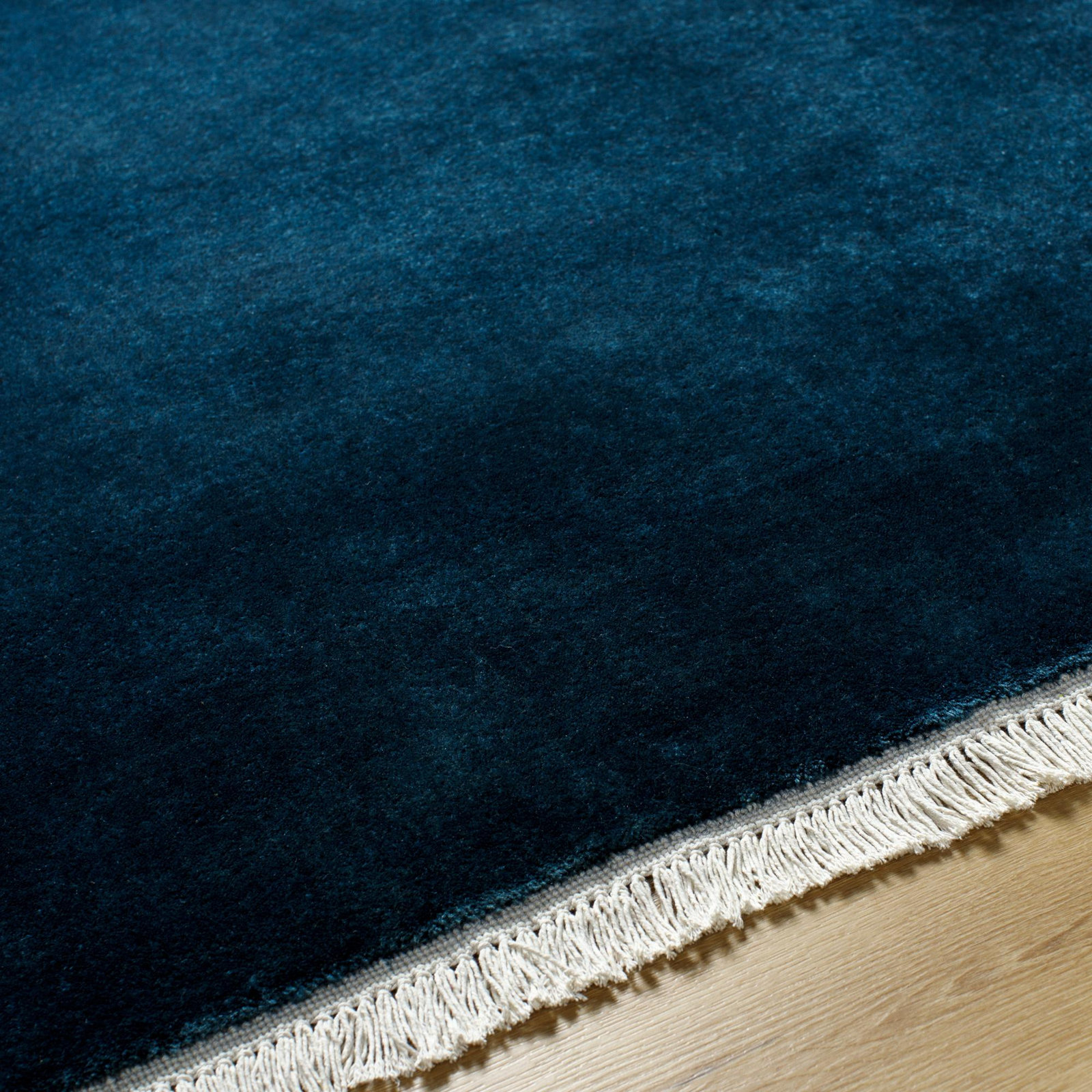 Clio Hand-Woven Blue Rug, Rectangle 8' x 10'