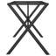 Ronks Dining Table Legs X-Frame Steel-338226203