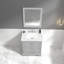 Makanda 31'' Single Bathroom Vanity with Carrara Marble Top with Mirror-148922547