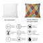 Coussin décoratif multicolore triangulaire à motif géométrique III-286257687
