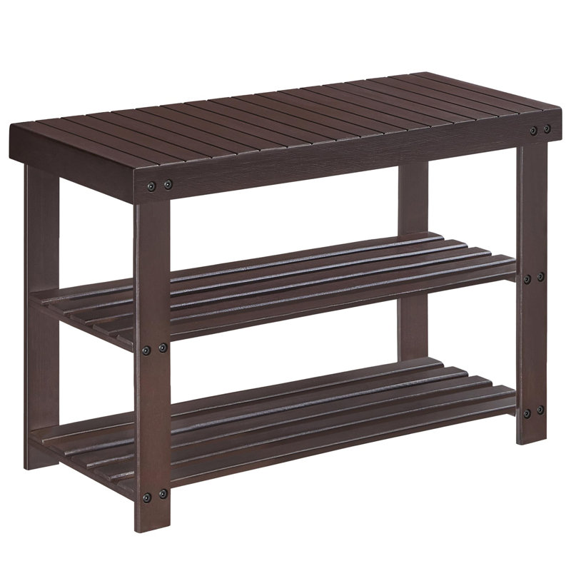 Mercidieu Bamboo Bench, Brown