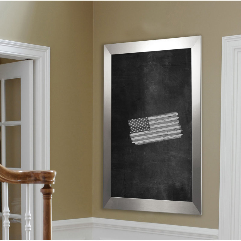 Tableau noir argenté, 42 po x 42 po