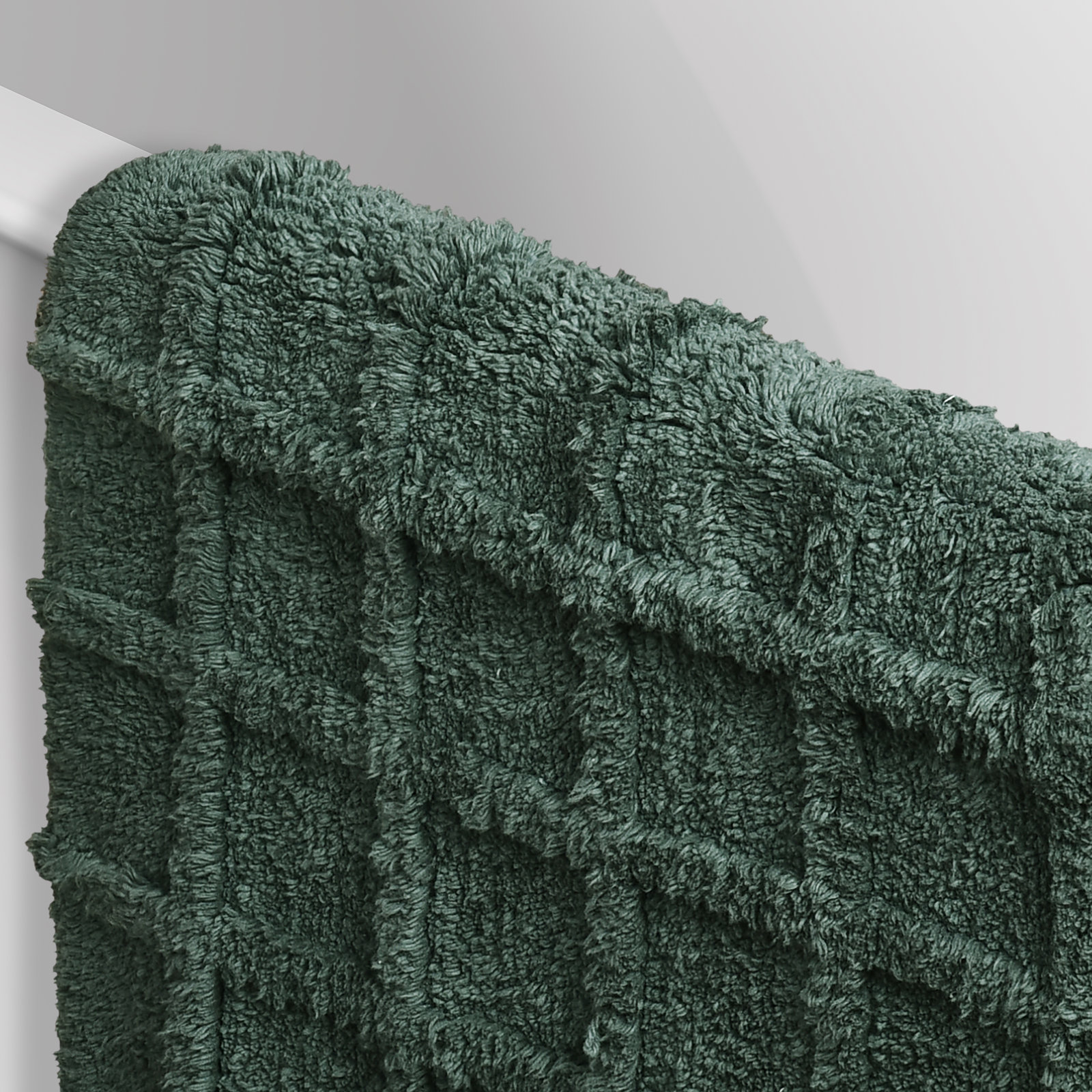 Carter Bath Rug, Emerald Green