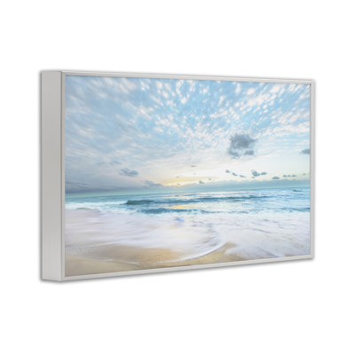 Sun Bleached Ocean Shore Framed Giclee, design by Danita Delimont