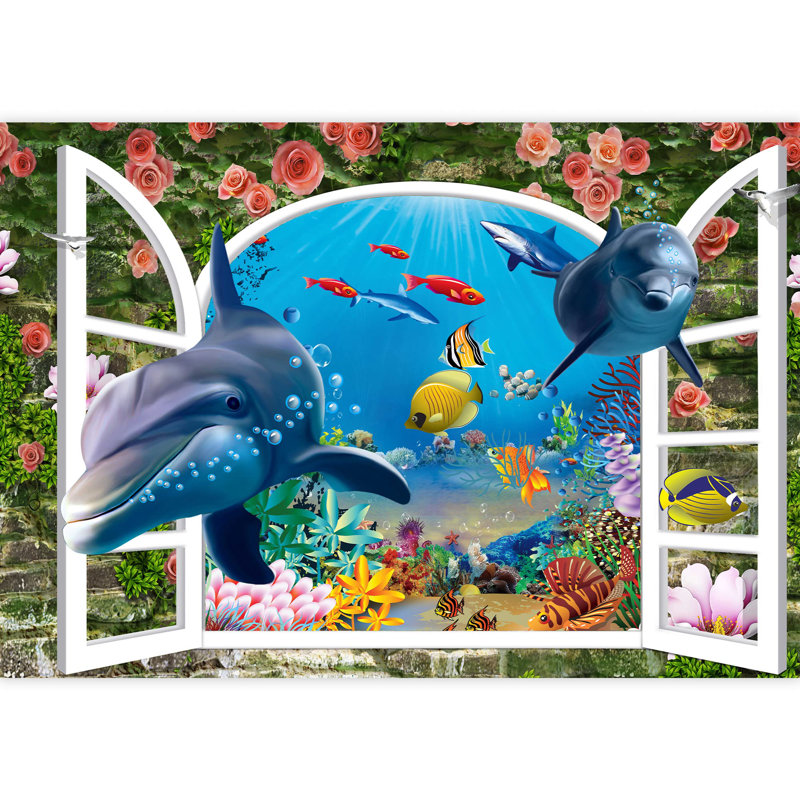 Grand papier peint auto-adhésif Window World, L 66 po x l 96 po