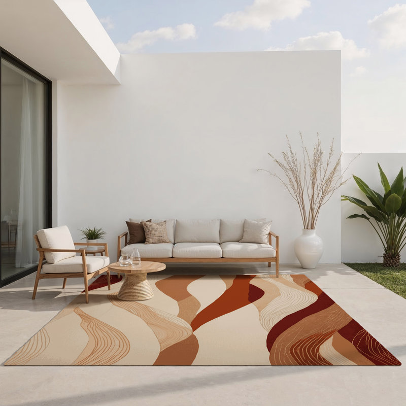 Tapis intérieur et extérieur Celestial Path, Rectangle 1 pi 6 po x 2 pi 6 po