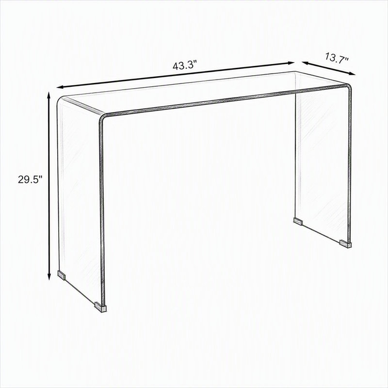 Console en verre