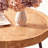 Retro Walnut Solid Wood Round Coffee Table