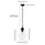 Luminaire suspendu simple à 1 lumière Annie-1321585357-1321585359