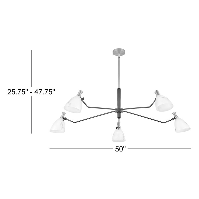 Lustre sphérique Spoutnik à 5 lumières Cumberland