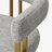 25" Upholstered Gold Chenille Counter Stool (Set of 4)-992046051