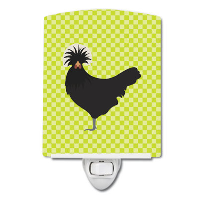 Polish Poland Chicken Ceramic Night Light