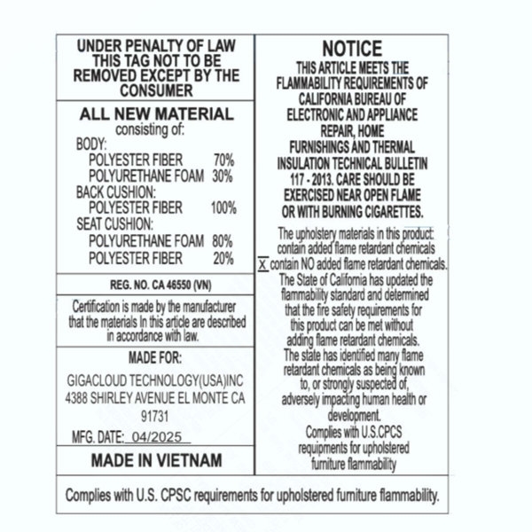 Dimensions du produit