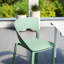 Chaise à accoudoirs en polypropylène Haze Green