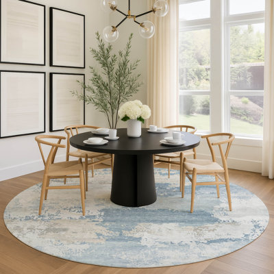 Tapis abstrait lavable à la machine de qualité supérieure Mayfield AMF2372