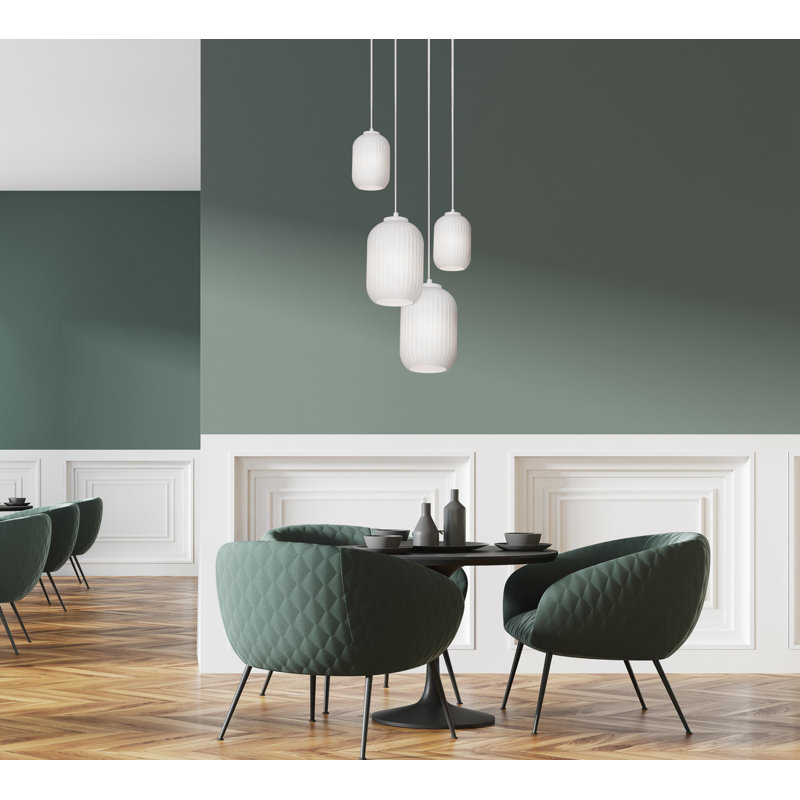 Darval 4 - Light White Cluster Pendant