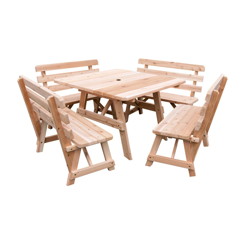 Table de pique-nique 43 personnes Bermondsey, Brut