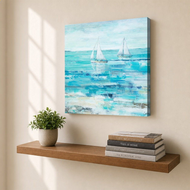 Duo de voiliers par Lorenzo Collective - Impression sur toile